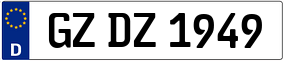 Trailer License Plate